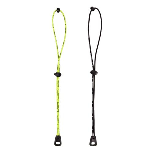 2Pcs Small Bungee Cord Elastic Rope Lanyard Elastic Cord Hiking Poles Holder Strap for Mountaineering Climbing