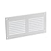 Produktbild EUROPLAST 200x100mm Lüftungsgitter - Weiß Abluftgitter mit Insektenschutz Abluft Zuluft Metall Gitter