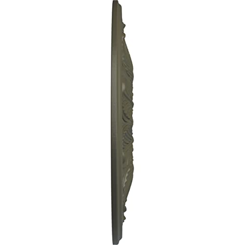 Image of Ekena Millwork CM22BOWHF 22 5 /8 OD x 1 3 /4 P Bordeaux Ceiling Medallion (fits Canopies up to 3 1 /4), Witch Hazel