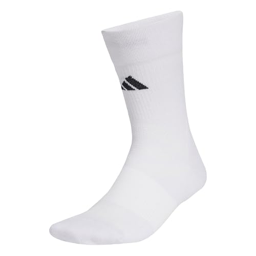 adidas Mixte Football Crew Performance Socks Cushioned, white/white/black, 45-48