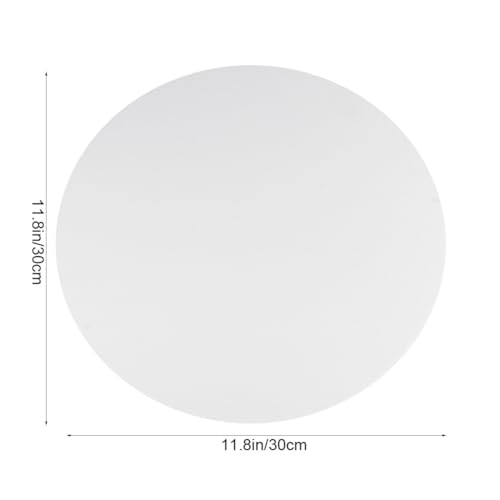 Lienzo blanco redondo de 30 cm para óleo en pack de 6 unidades resistentes 8