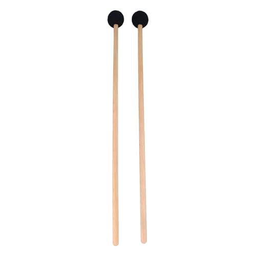 2Pcs Marimba Mallets with Knitted Head and Wooden Handle, Lightweight and Versatile for Xylophone Glockenspiel, for Beginner Pla