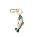 Multifunctional Acetate Fish Bag Clasp & Keychain Charm - Gold Tone Ring with Lobster Clasp, Fashion Accessory for Purse Keys DIY Decoration