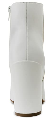 LONDON FOG Womens Evon Winter Ankle Bootie Block Heeled Ankle Boot3