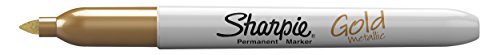 Sharpie Metallic Permanent Markers, Fine Point, Assorted Metallic, 4 Count #TOP7