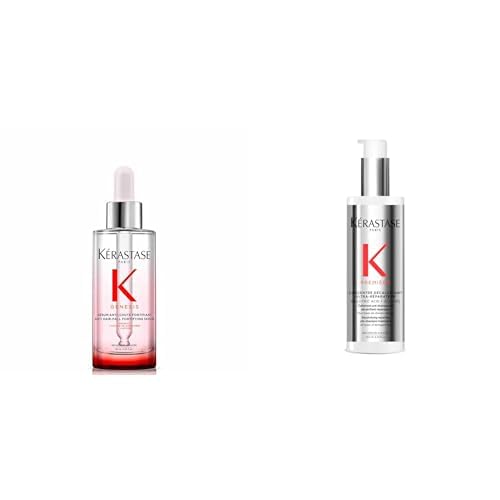 Kérastase Genesis, Rutina Anti-Caída con Sérum Anti-Chute Fortifiant y Concentrado Descalcificante Ultra-Reparador Première, Para Pelo Débil o Frágil, 90 ml + 250 ml