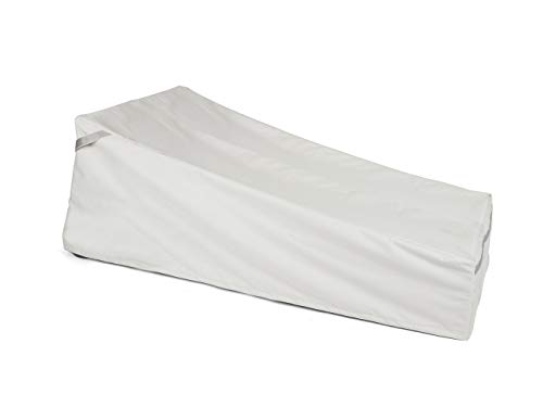 Covermates Double Chaise Lounge Covers - Premium Polyester, Weather Resistant, Drawcord Hem, Seating and Chair Covers, 58W x 78D x 34H, Stone