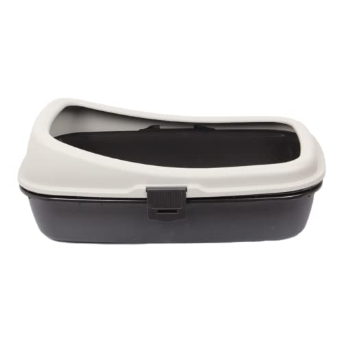 Large Plastic Cat Litter Tray Box with Sieve. Low Entrance. Removable