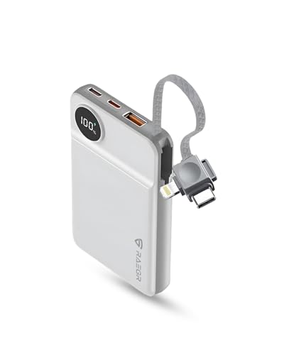 RAEGR 10000mAh MagFix M10x Wireless Power Bank, Fast Wired 20W PD...
