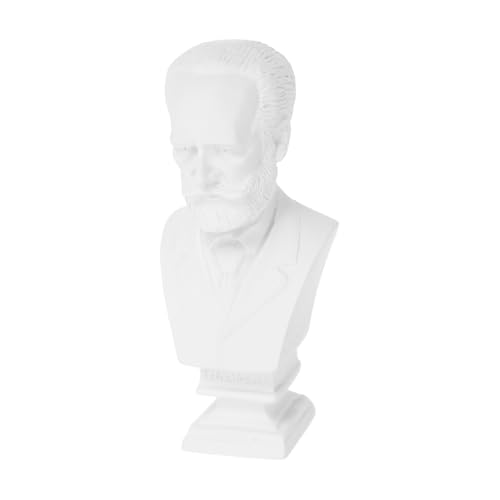 CORHAD Resin Musician Bust Statue Miniature Desktop Decoration European Style Home Office Decor Small Bust Sculpture Perfect for Photography Props