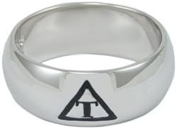 The Collegiate Standard Triangle Sterling Silver Wide-Band Ring