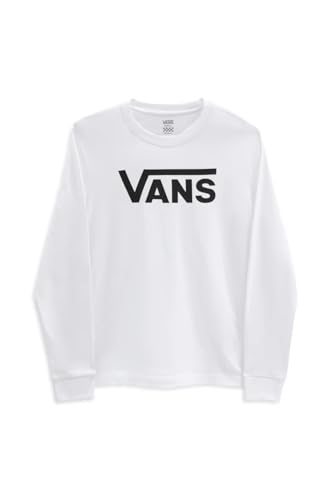 Vans Logo sul davanti Vans Flying V Classic LS BF Maglia a Maniche Lunghe, Bianco (White Wht), 38 (Taglia Unica: X-Small) Donna