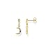 Produktbild THOMAS SABO Sabo Ohrringe Royalty Mond mit Steinen aus 925 Sterlingsilber 750er Gelbgold-Vergoldung, H2204-959-7