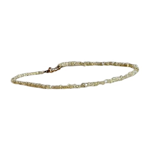 Bracelet en diamant jaune et perles à facettes pour sublimer vos tenues de soirée
