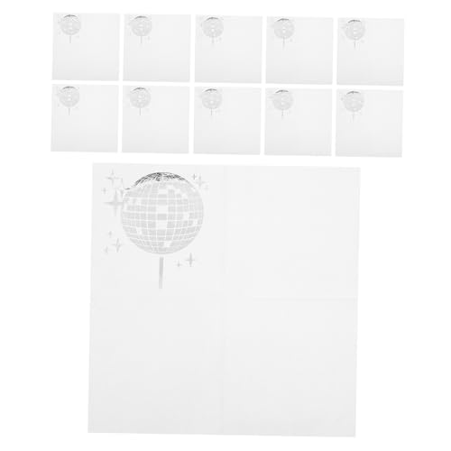 GALPADA 40pezzi Tovaglioli di Carta Quadrati Retrò Stile Discoteca Assorbenti per Bevande per Feste di Compleanno Addio al Nubilato Matrimoni e Party