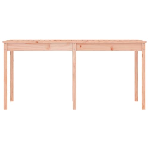 Mesa de jardín de madera de Douglas de 159x82 cm para comedor exterior 6