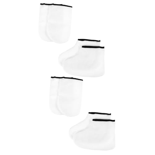 FOMIYES 2sets Exfoliating Gloves for Shower Liners Paraffin Wax Skin Care Gloves for Hands 2pairs*2