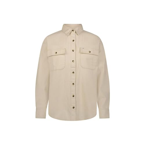 Chemise Working West Lee femme en jean bleu stretch décontractée