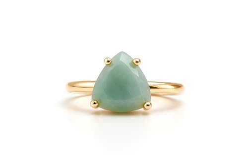 Bague Or Rose et Aigue-Marine Naturelle à Porter au Quotidien