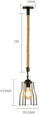 E27 Lamp Socket V-intage Edison Ceiling Light Decorative Chandelier Modern Rope Design Ceiling Pendant Light