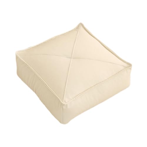 Cojines， Asiento de Coche, cojín for Asiento Silla Cuadrada for Patio al Aire Libre, japonés for tatamis for Yoga, for Dormir Mascotas(Beige)