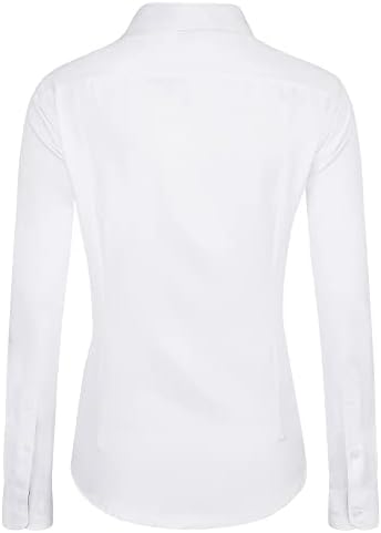 J.VER Womens Dress Shirts Long Sleeve Button Down Shirt Wrinkle-Free Business Casual Blouse Office Work Tops