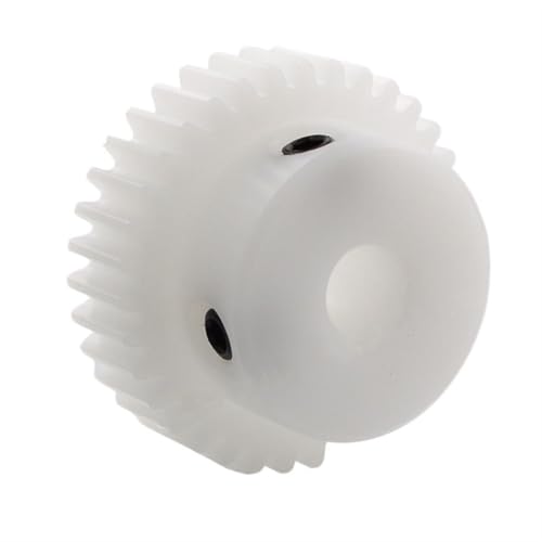 Cylindrical Drive 1pc Plastic Step Cylindrical Gear 1 Module 15 Teeth Spur Gear 1M 15T Straight Teeth Pinion Transmission Drive Gear Rack Machinery(8mm bore)