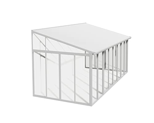 Canopia by Palram véranda Tonnelle de Jardin fermée en kit Sanremo 16.7m² Structure en Aluminium Panneaux polycarbonate, résistant aux intempéries