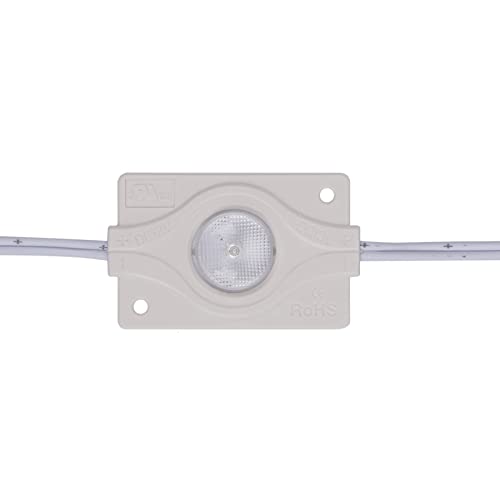 Image of Warm White 3000K LED Module 1.8W UL Listed, DC12V Waterproof Decorative Light for Lightbox Letter Advertising Signs with Tape Adhesive Backside (100pcs Pack)