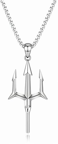 Image of Trishul Pendant Necklace, Stainless Steel For Men Women Unisex