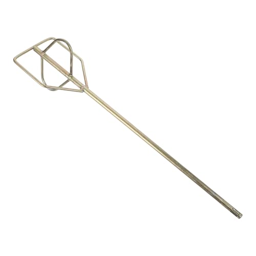 MUCKLILY Mezclador de Pintura para Taladro Mango Cuadrado, Varilla Mezcladora de Cemento y Yeso, Accesorio de Acero Robusto, Herramienta Eléctrica para Mezcla de Mortero y Lodo, Uso