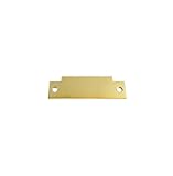 TUFF STRIKE T Strike Blank | Filler Plate for ANSI Strike | 1-1/4" x 4-7/8" x 1/16" | Polished Brass