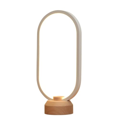 Lampe de bureau LED intelligente bois massif connectée USB