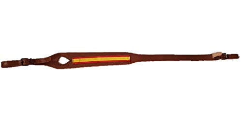 CAZA Y AVENTURA Porta Rifle en Cuero con Bandera de España