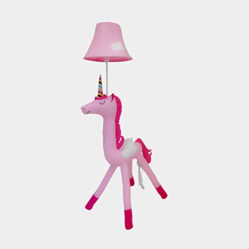 Floor Lamp By Cozylight, Pink Unicorn Design 51Inch Tall Standing Lamp For Girl’s Bedroom, Hand-Stitched Toy Lamp Decorate Living Room, With An E26 Led Bulb #TOP2
