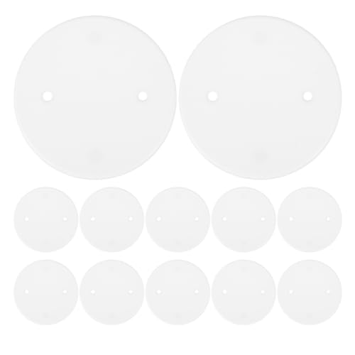 TOPPERFUN 50個 天井 カバー プレート ブランク プレート 天井 コンセント カバー プレート ラウンド 電気 ボックス カバー プレート ホワイト ブランク 天井 ライト カバー プレート