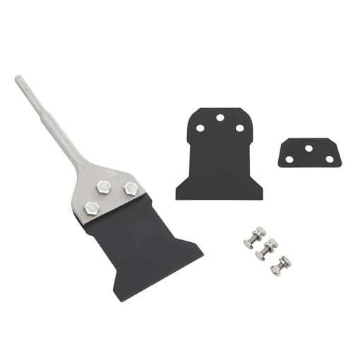 Susoso Rascador de suelo, juego de rascador de papel pintado con hoja de repuesto, mango de 14 mm de diámetro, fácil de limpiar, para adhesivo para suelos 27,5 x 10 cm