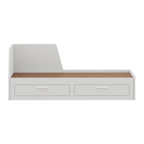 Image of Wakefit Bed | 3 Yr Warranty | Sofa Cum Bed, Comes with Drawer Storage, Noise-Free, Density: 680-750 kg /m, Termite & Borer Resistant, (Aster 78 x 30 - Frosty White)