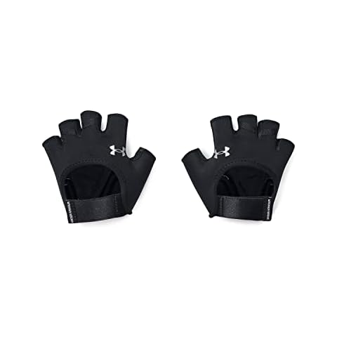 Under Armour Womens Half Finger Gloves Ua Women's Training Glove, Black, 1377798-001, SM Cover