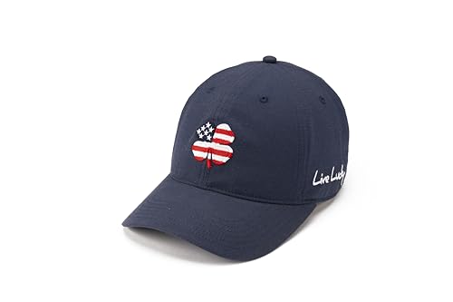 Image of Black Clover, Unisex, USA Cloud 2 Adjustable Hat, Navy Hat /3D American Flag Clover, One Size