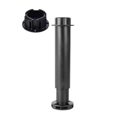 woplus 1 Set Möbelfuß mit Montagekopf Bettfuß verstellbar Stützfuß 15-25cm