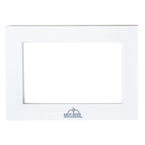 Image of Masjidal - Decorative Frame for Athan Clocks - Compatible 10 inch Digital Azan Clock - Ideal for Athan Clock Tablet (White)