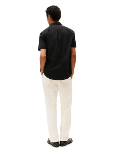 Image of Tommy Hilfiger Men's Short Sleeve Poplin Shirts in Regular Fit, Men's Button Down Shirts