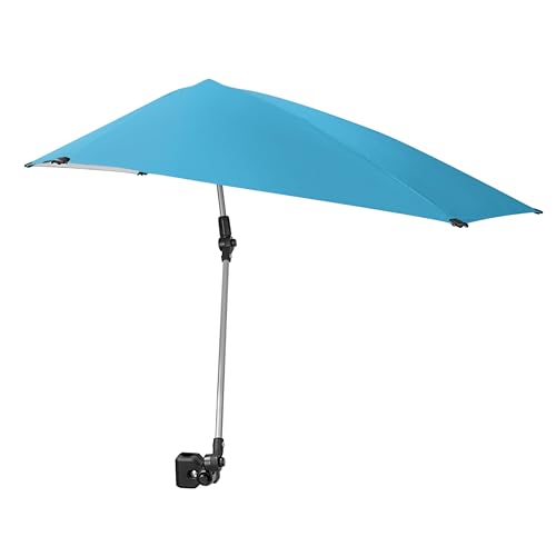Sport-Brella Versa-Brella SPF 50+ Adjustable Umbrella with Universal Clamp, Versa Aqua