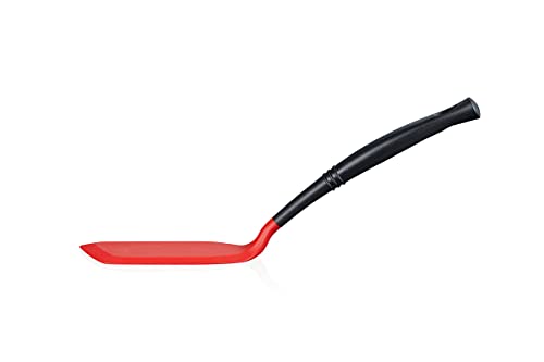 Le Creuset Spatule Professionnelle Avec Bord Plat en Silicone, Silicone/Nylon, Cerise, 41038340600002