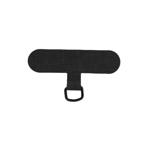 Evita caídas de smartphone con el patch para cordón de teléfono de nailon negro de 5 piezas
