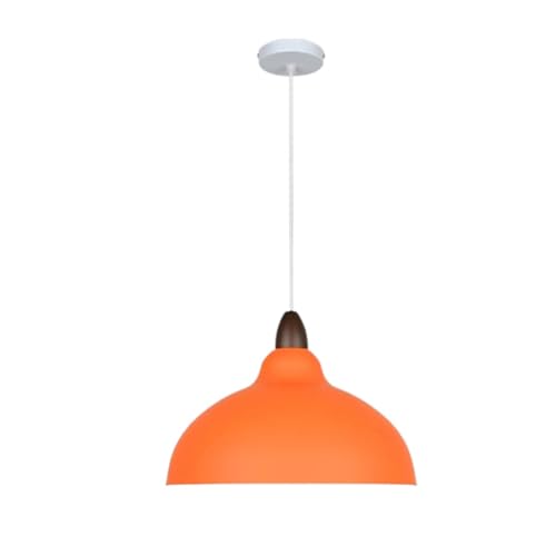 Minimalist Wood Metal Pendant Lighting for Kitchen Island, Colorful Simple