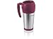 Produktbild Leifheit Kaffee-/ Thermo-/ Isolier-/ Trink-/ Edelstahl becher to go, 0,5L, mit Henkel für heiße und kalte Getränke, aus hochwertigem Edelstahl, für unterwegs, travel mug, rot