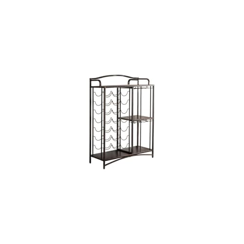 Soporte para 21 botellas de vino HomeStock cobre cepillado miniatura 2