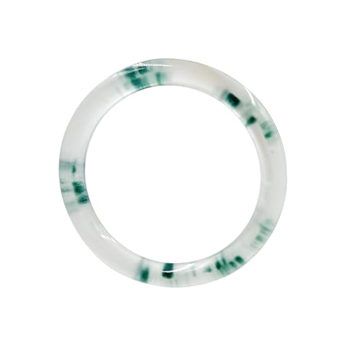 URED Women Jade Bangle Bracelets Natural Green Jade Bracelet Chinese Feng Shui Bracelet With Good Luck And Wealth Bangle with Box